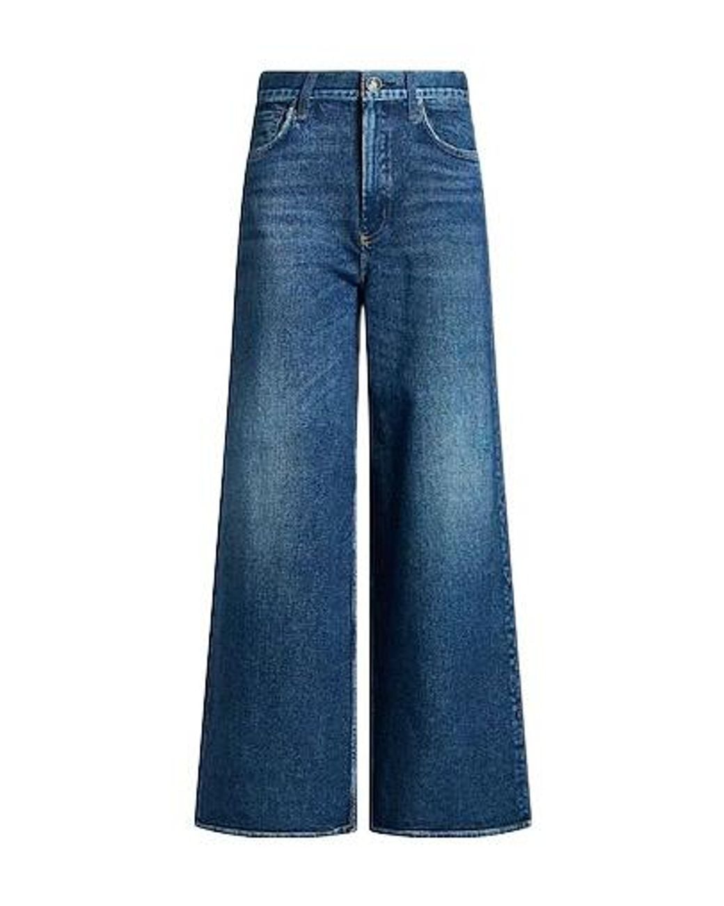 Rag & Bone Blue Dark Loose-Fit Jeans