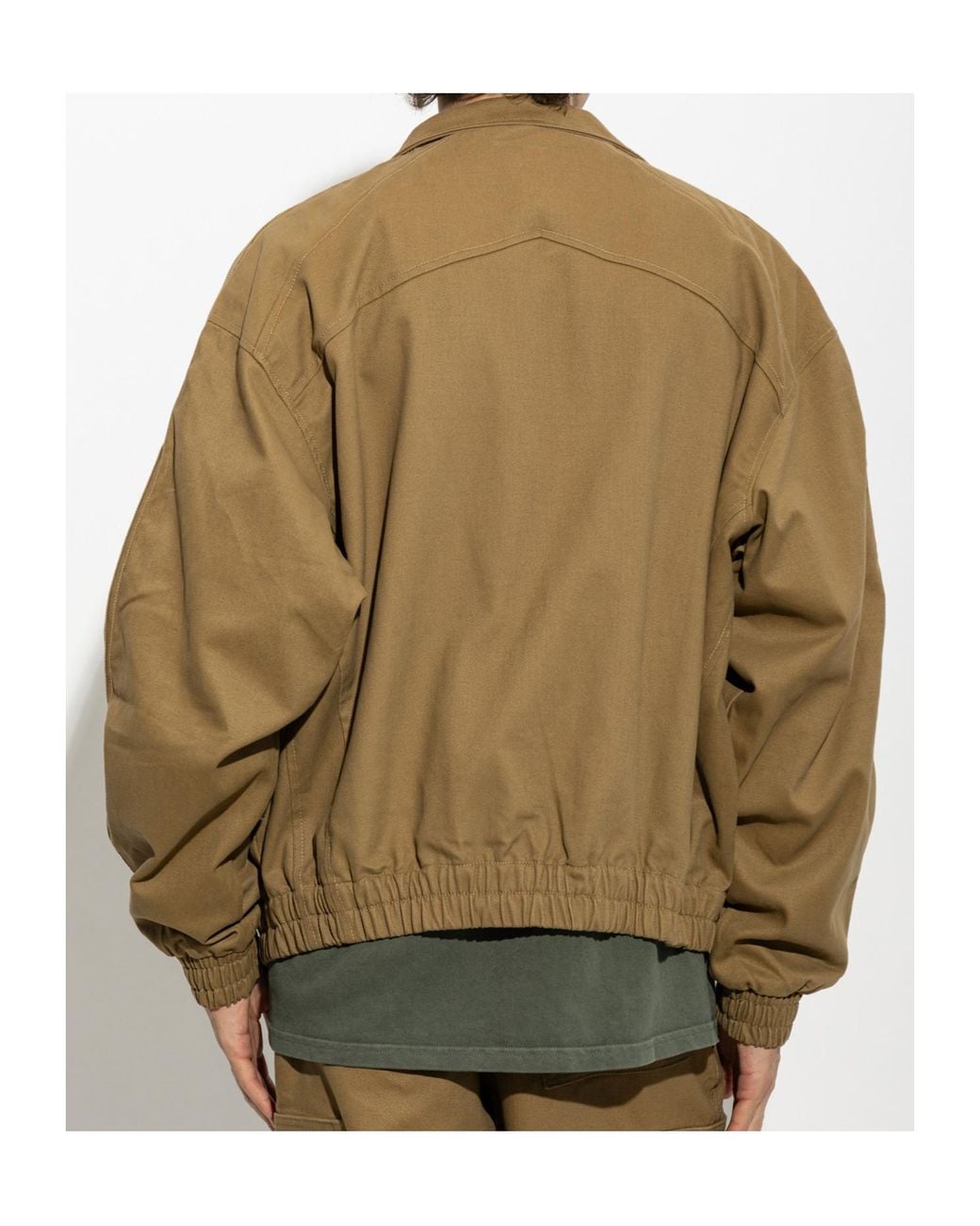 Rhude Green Logo Zip-Up Jacket for men