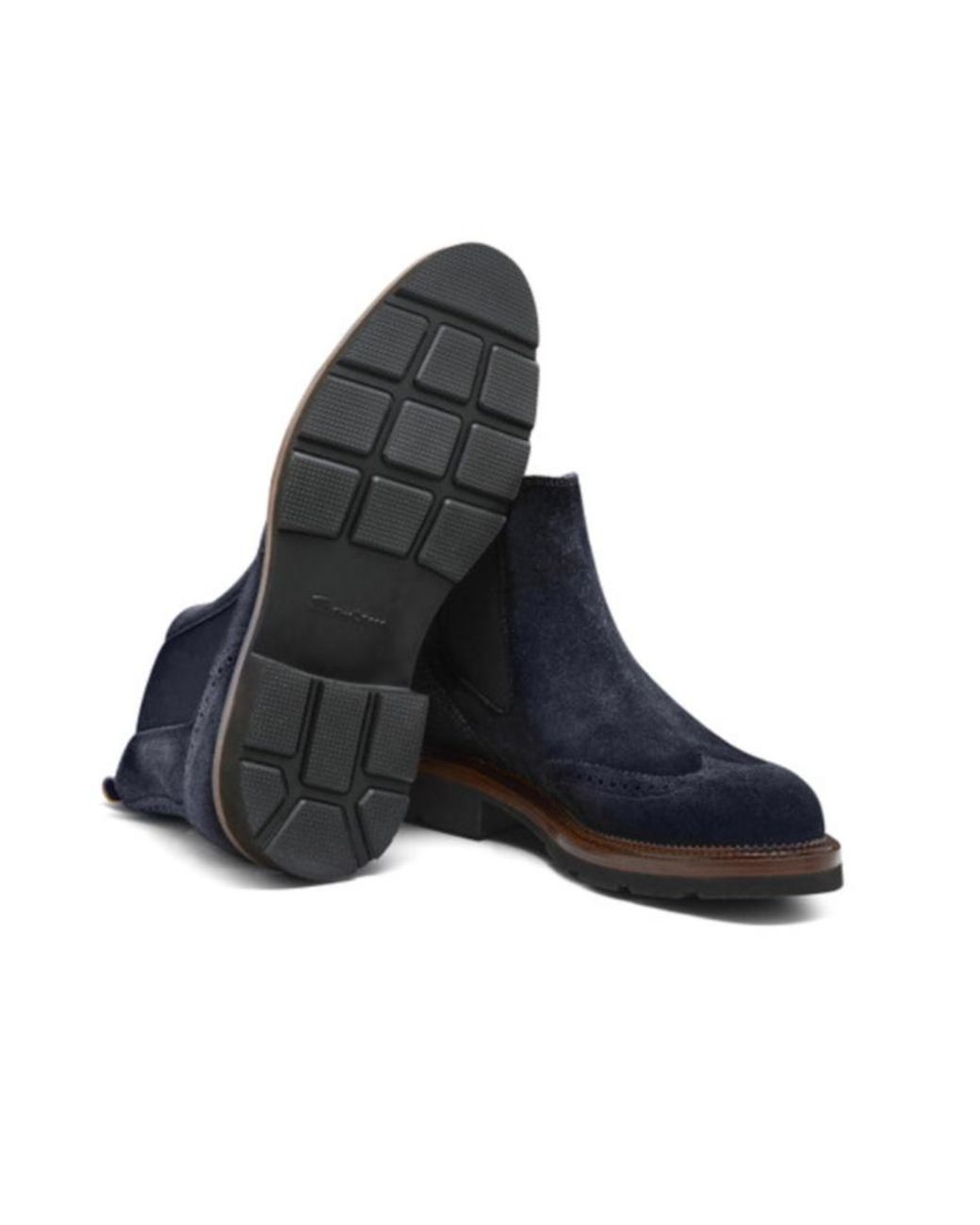 Santoni Blue Kalama Ankle Boots for men