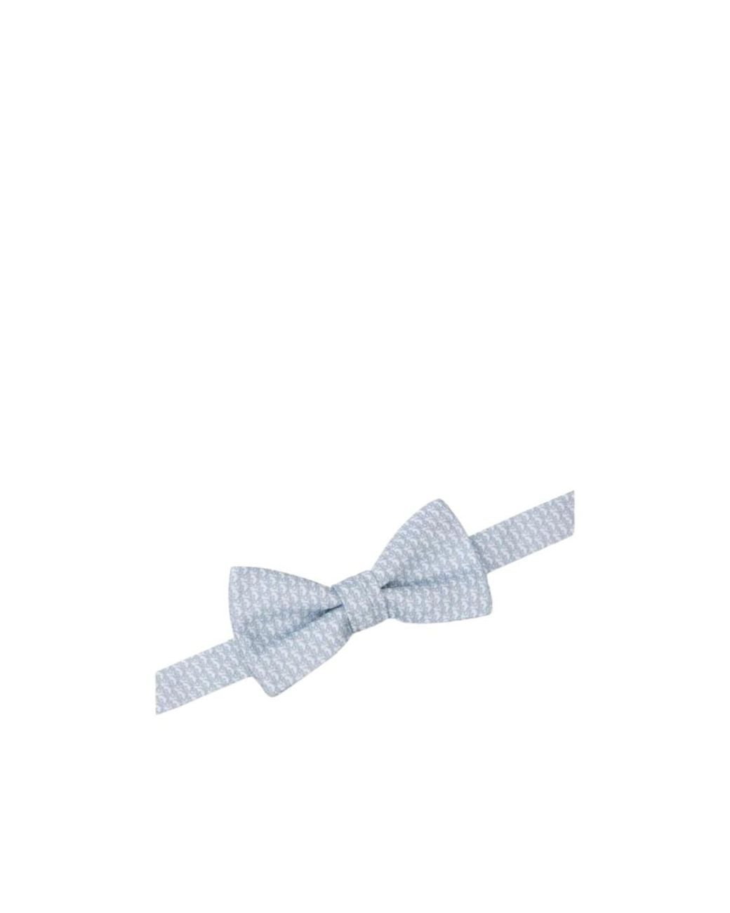 Dior White Oblique Bow Tie for men