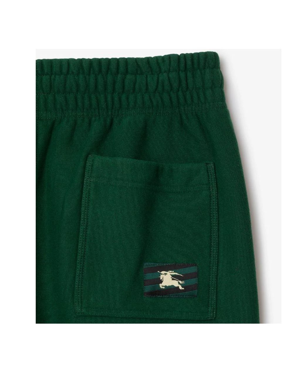 Burberry Green Equestrian Knight Patch Track Pants for men