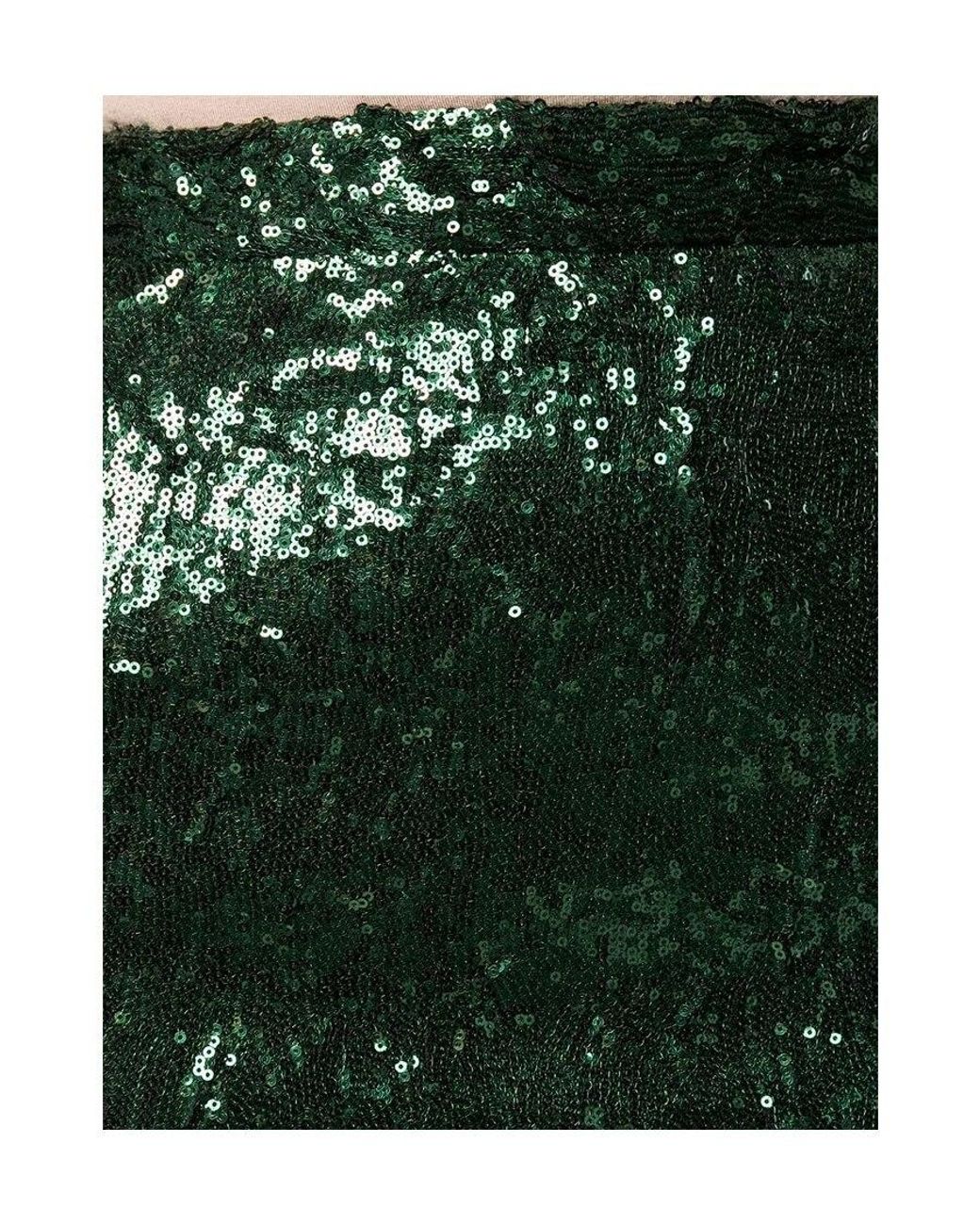 N°21 Green Sequined Pencil Skirt