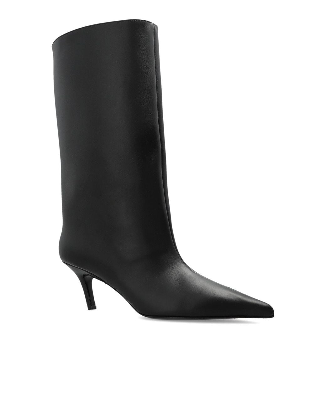 AMINA MUADDI Black Fiona Pointed-Toe Ankle Boots