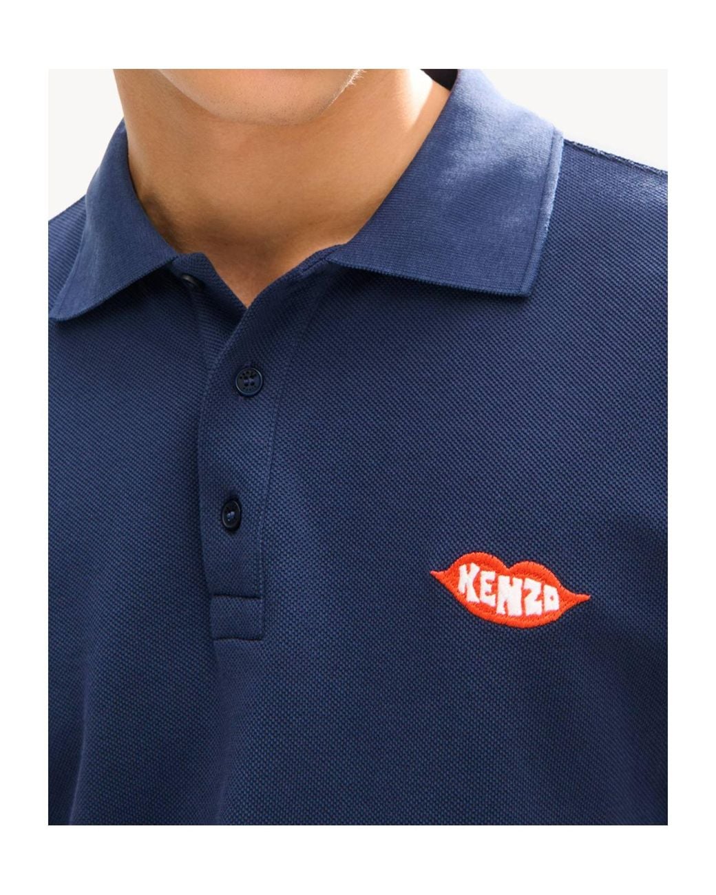 KENZO Blue Loves' Slim Polo for men