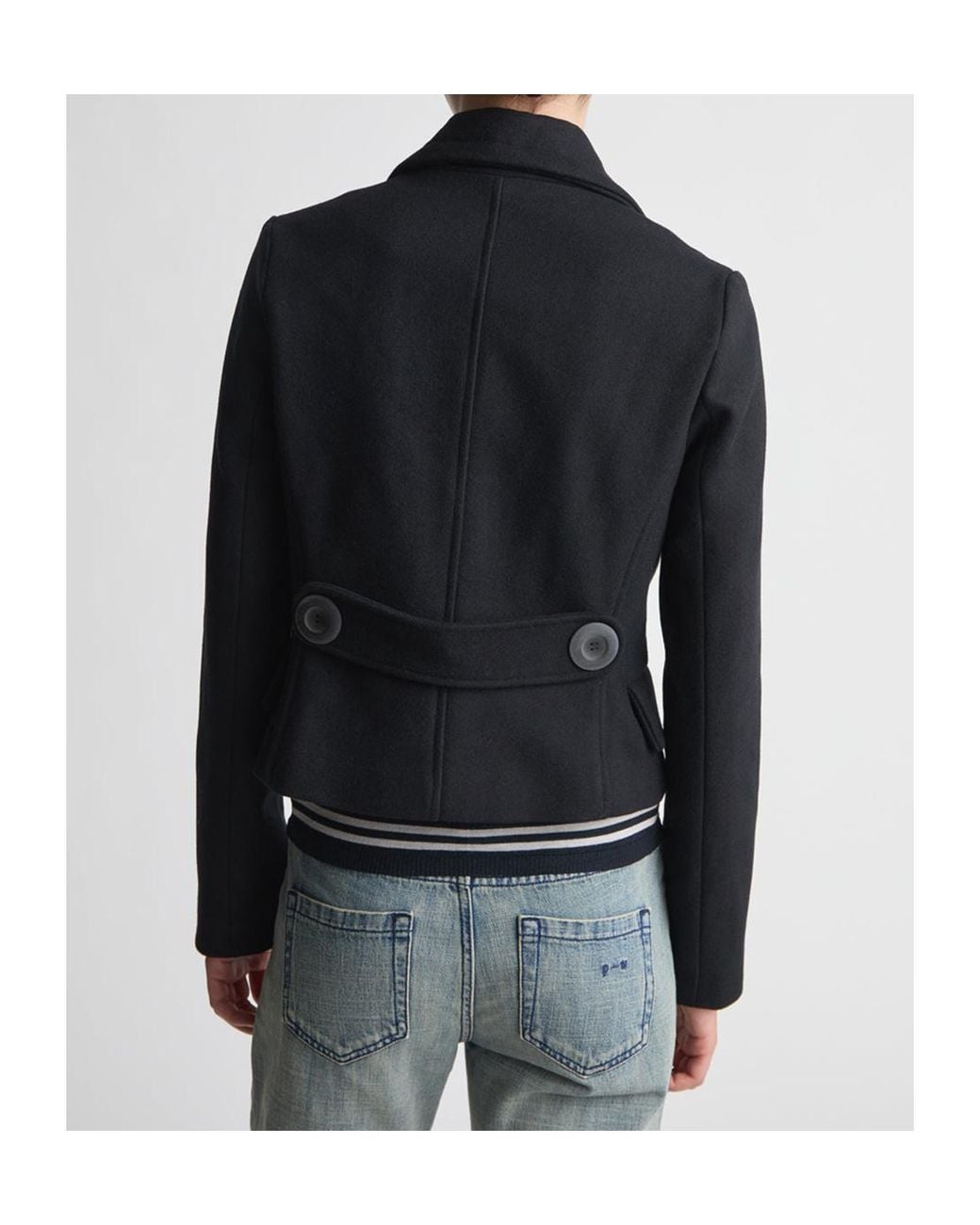 Paloma Wool Black Double-Breasted Coat