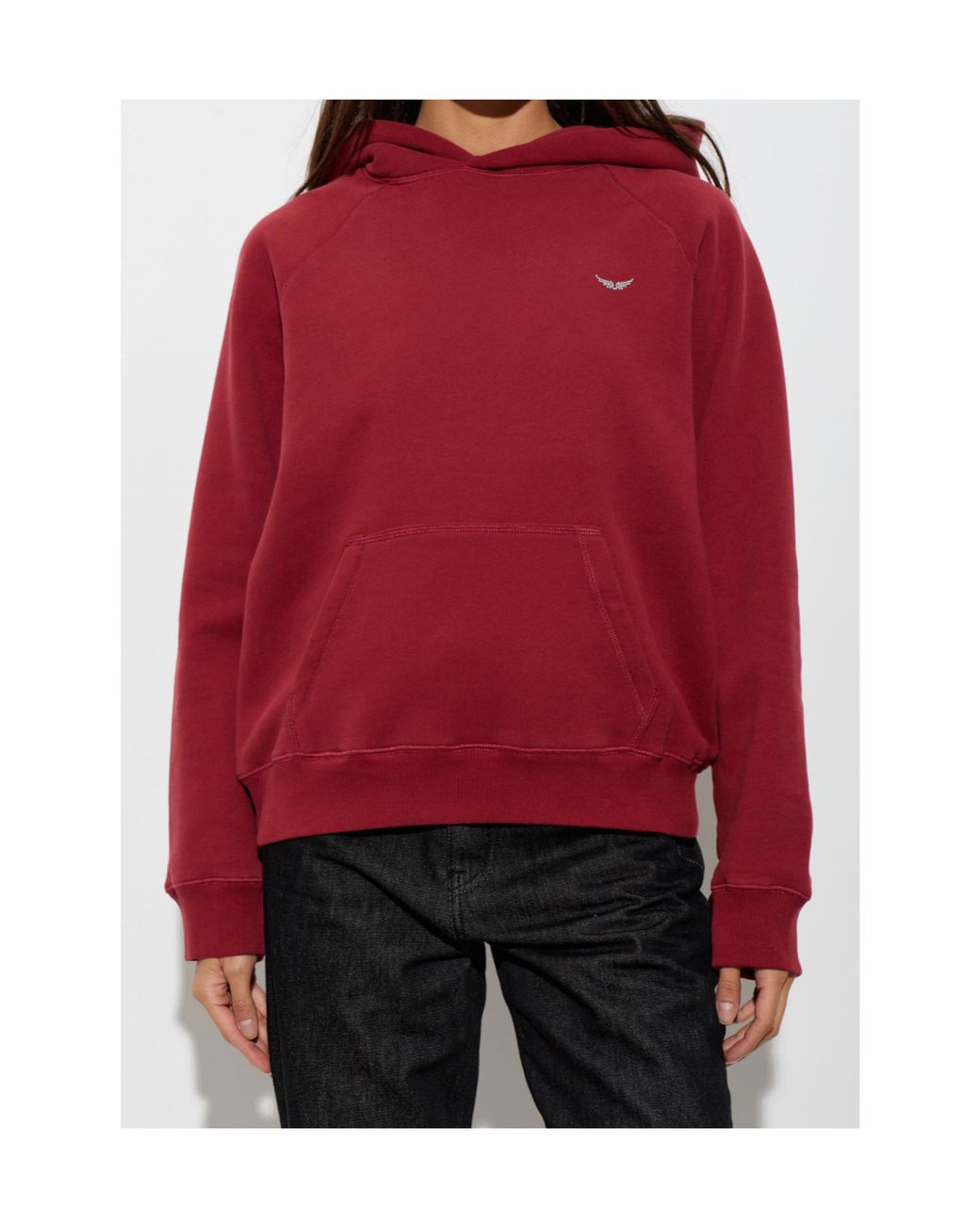 Zadig & Voltaire Red Georgy Embellished Hoodie