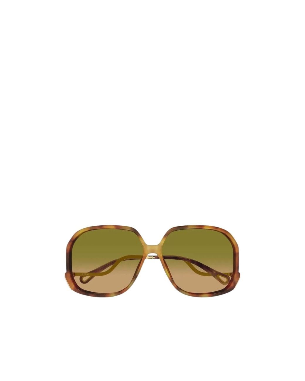 Chloé Green Chloé Eyewear Oversized Square Sunglasses