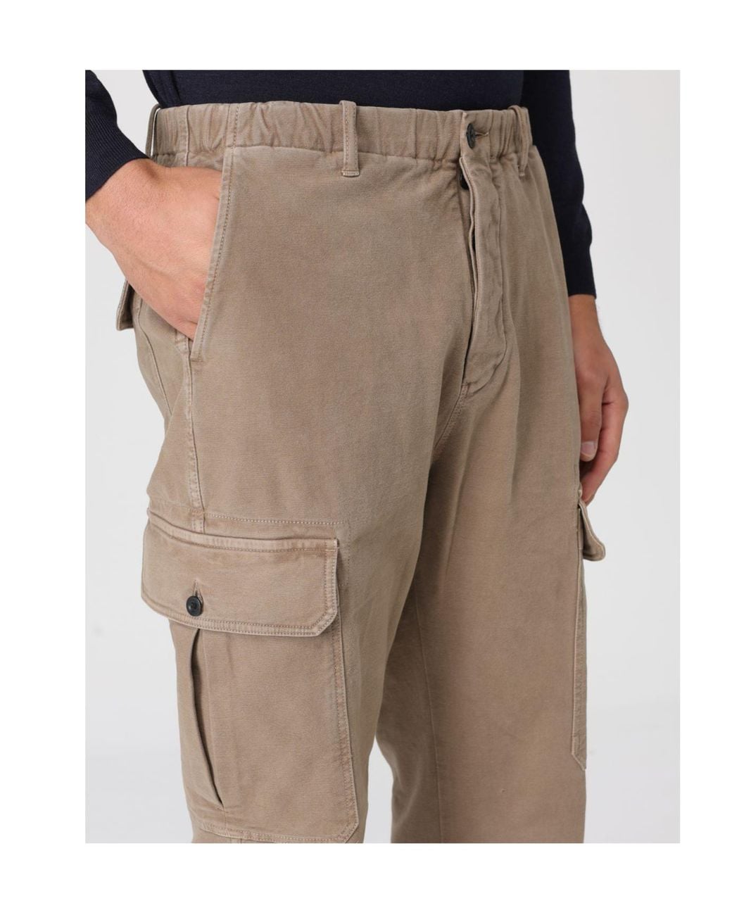 Incotex Blue Cargo Trousers for men