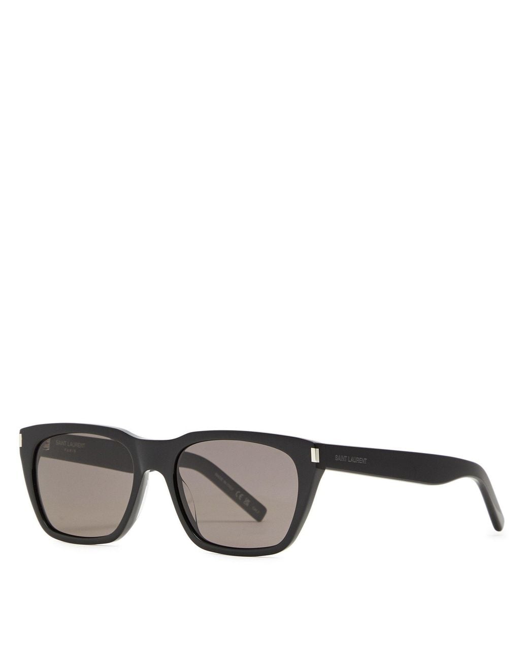 Saint Laurent Black Thick-Frame Cat's Eye Sunglasses for men