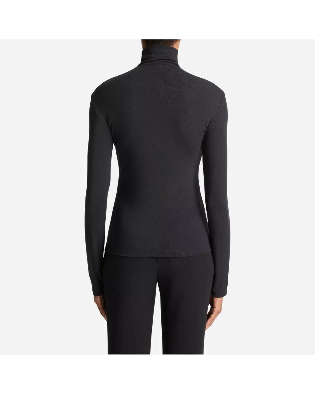Vince Black Stretch Turtleneck Sweater