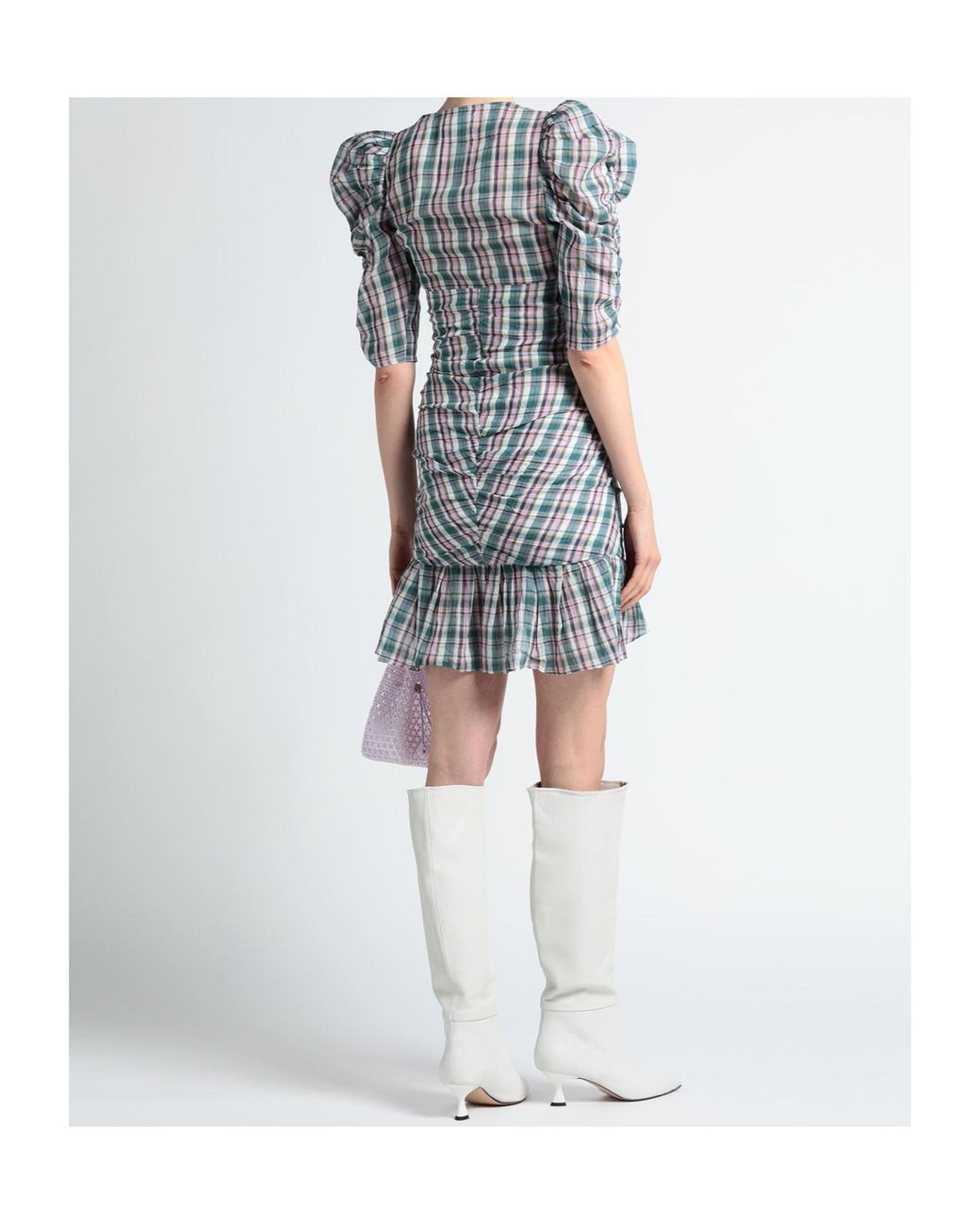 Isabel Marant Blue Plaid Dress