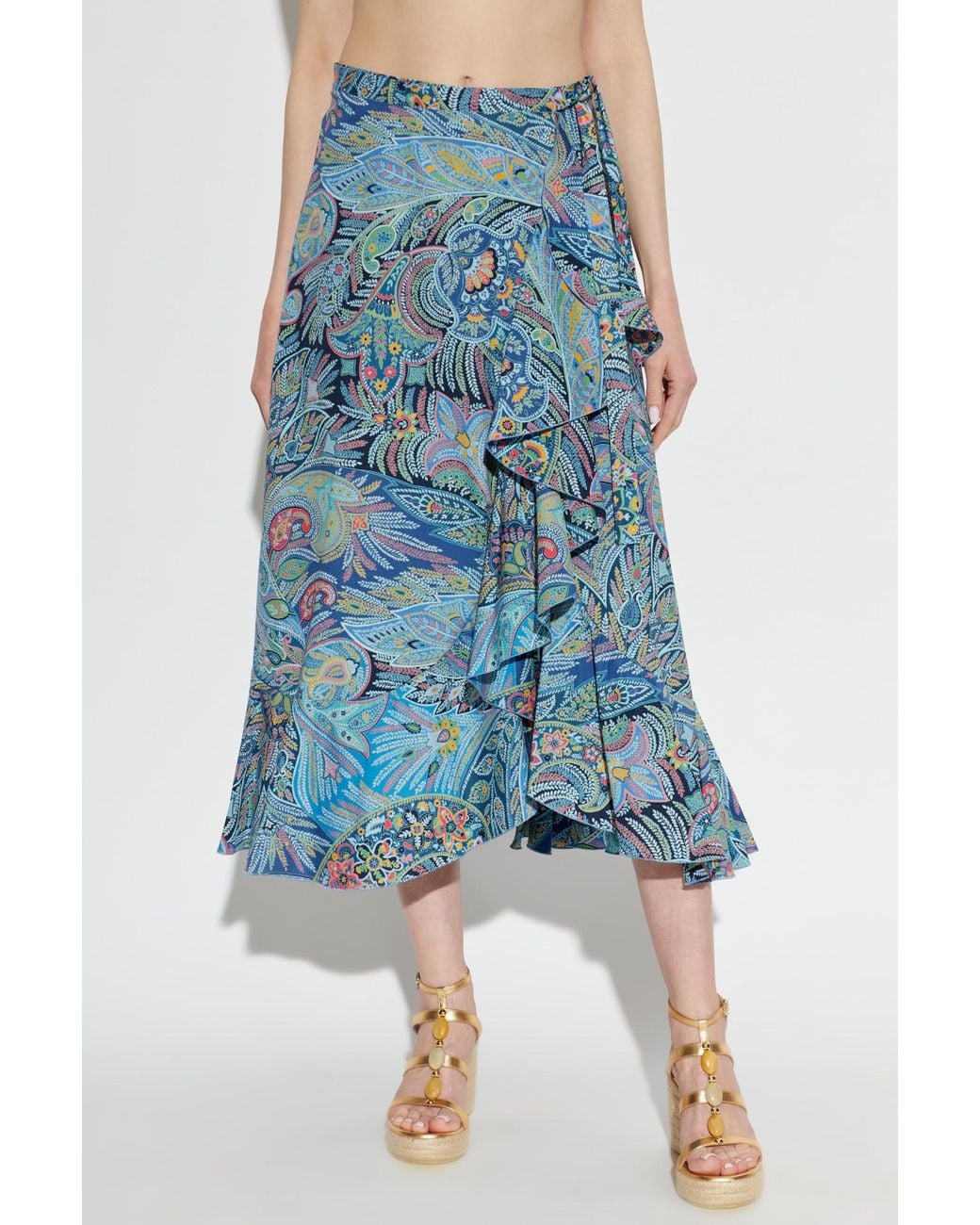 Etro Blue Midi Skirts