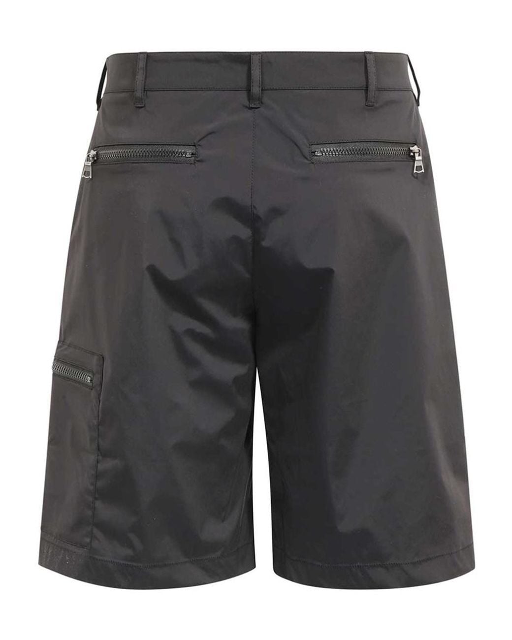 Palm Angels Gray Waistband Loop Shorts for men