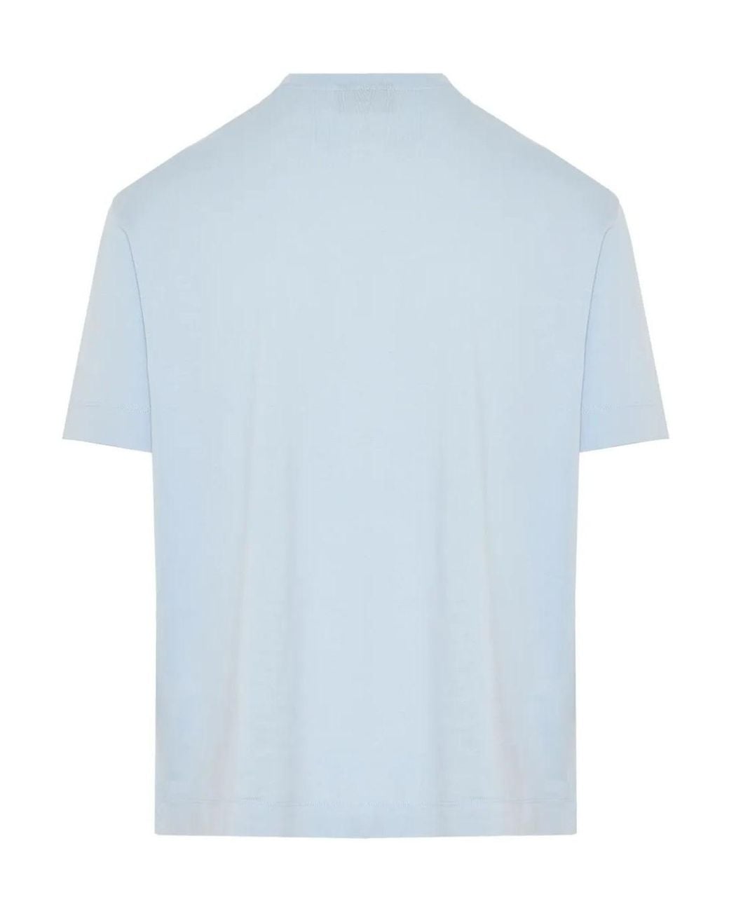 Emporio Armani Blue ロゴ Tシャツ for men