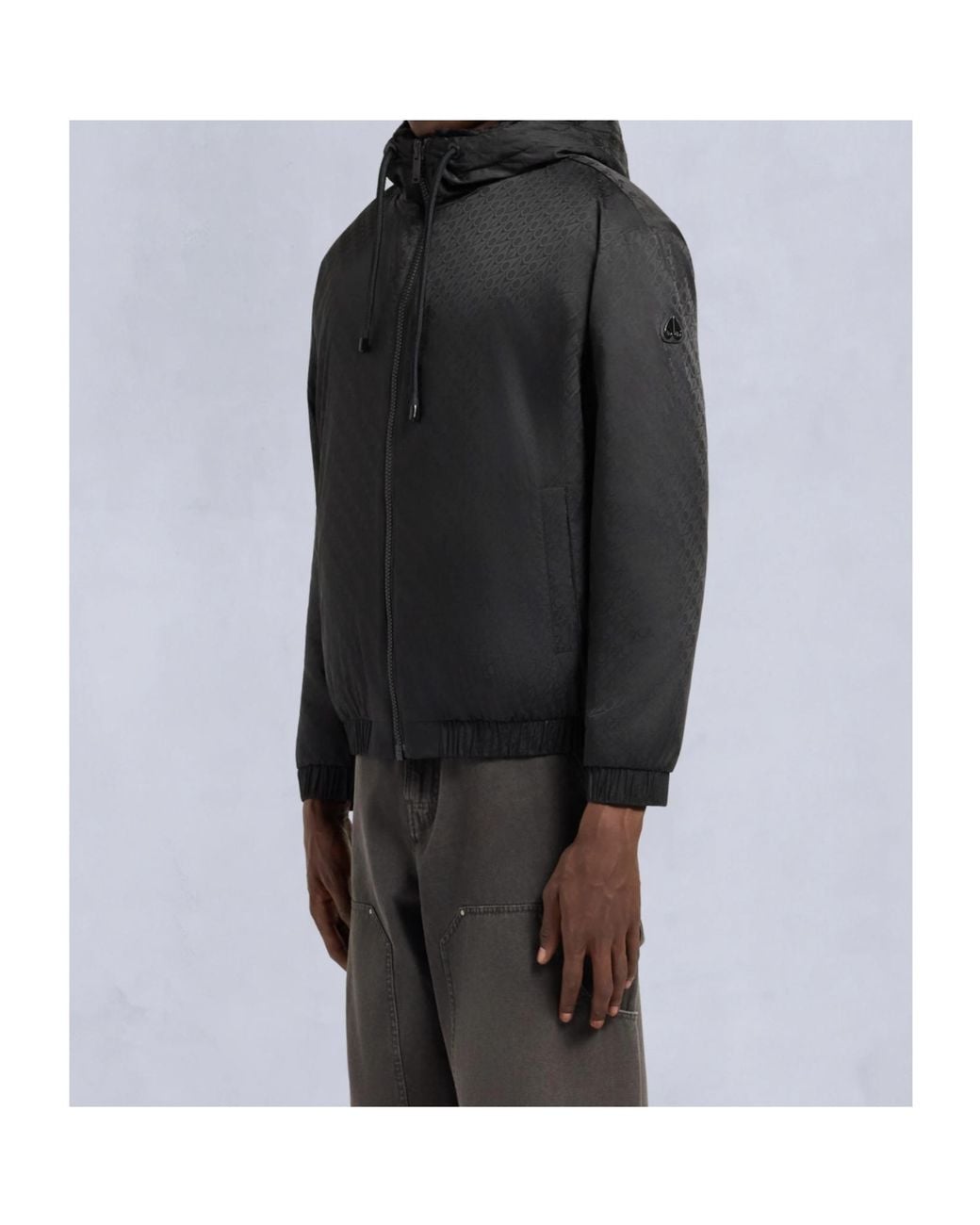 Moose Knuckles Black Reversible Zip-Up Hooded Jacket for men