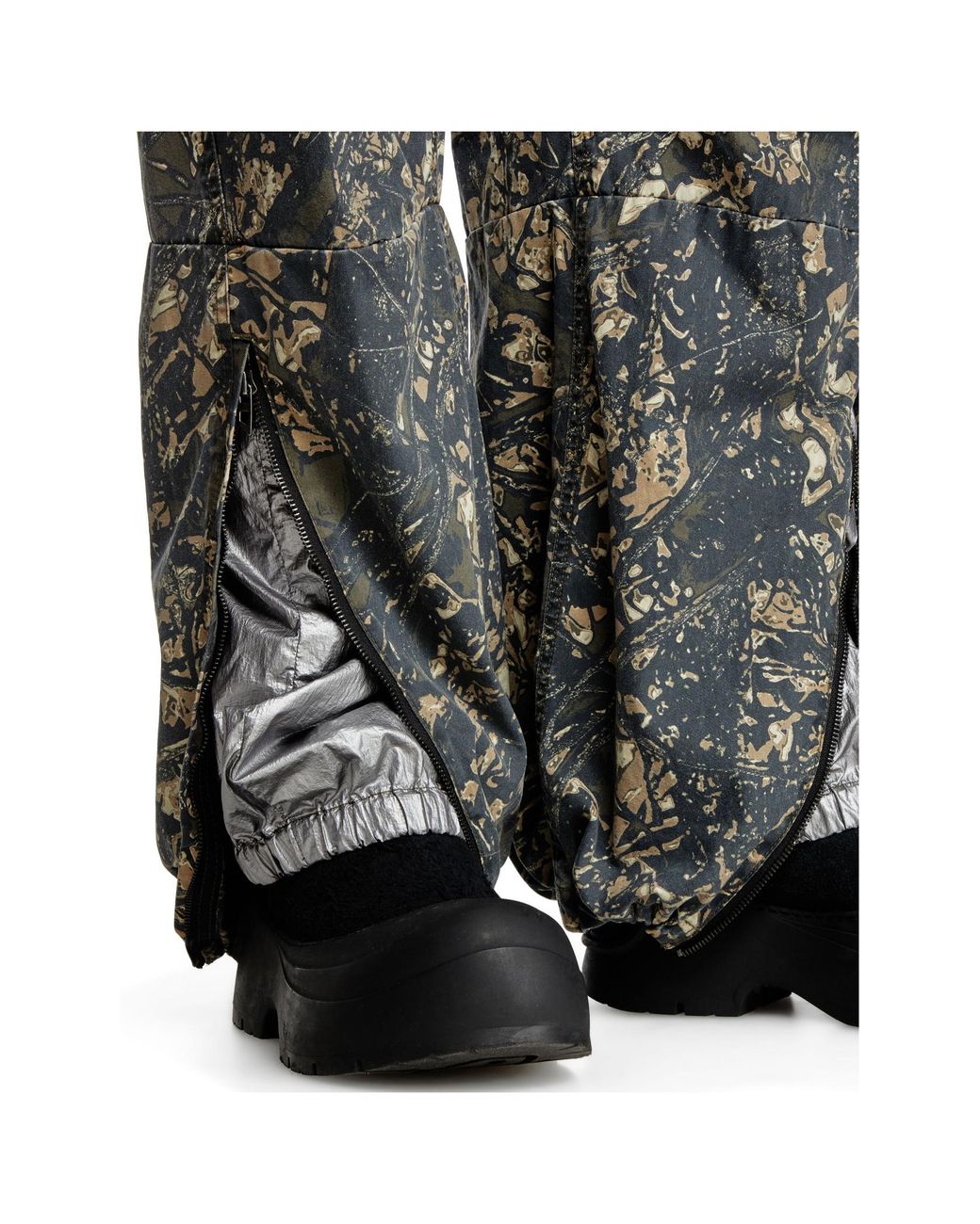 DIESEL Gray P-Lint Elastic Waist Trousers for men