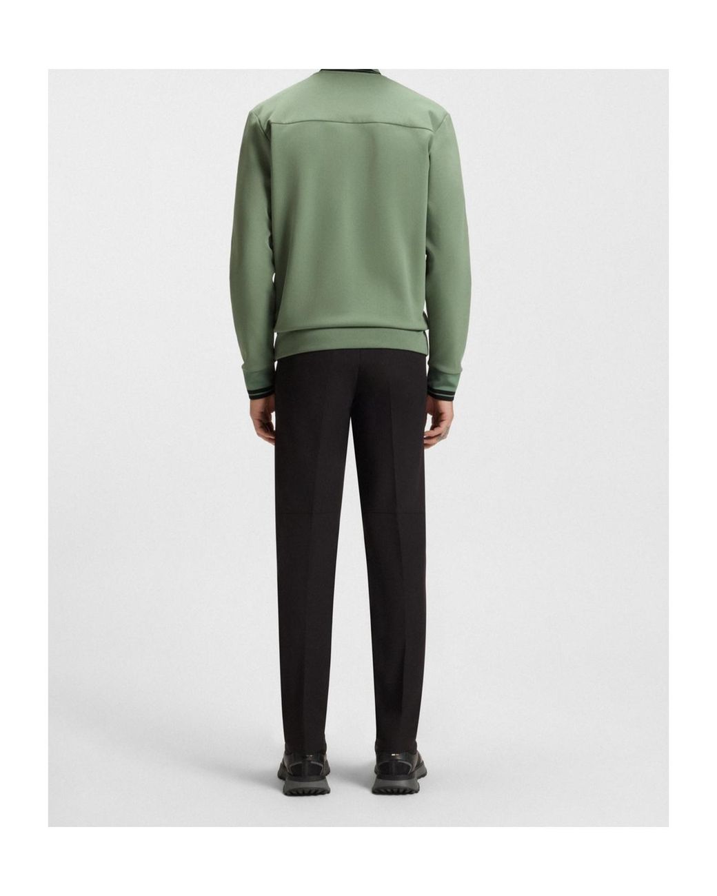 Boss Green Zipper Sweatshirt for men