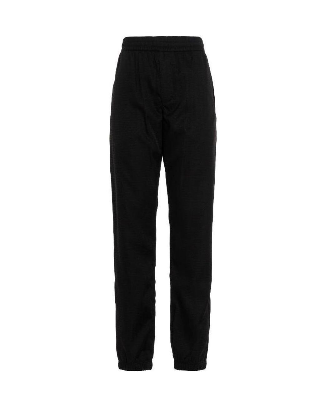 Givenchy Black 4G Jacquard Cropped Jogging Pants