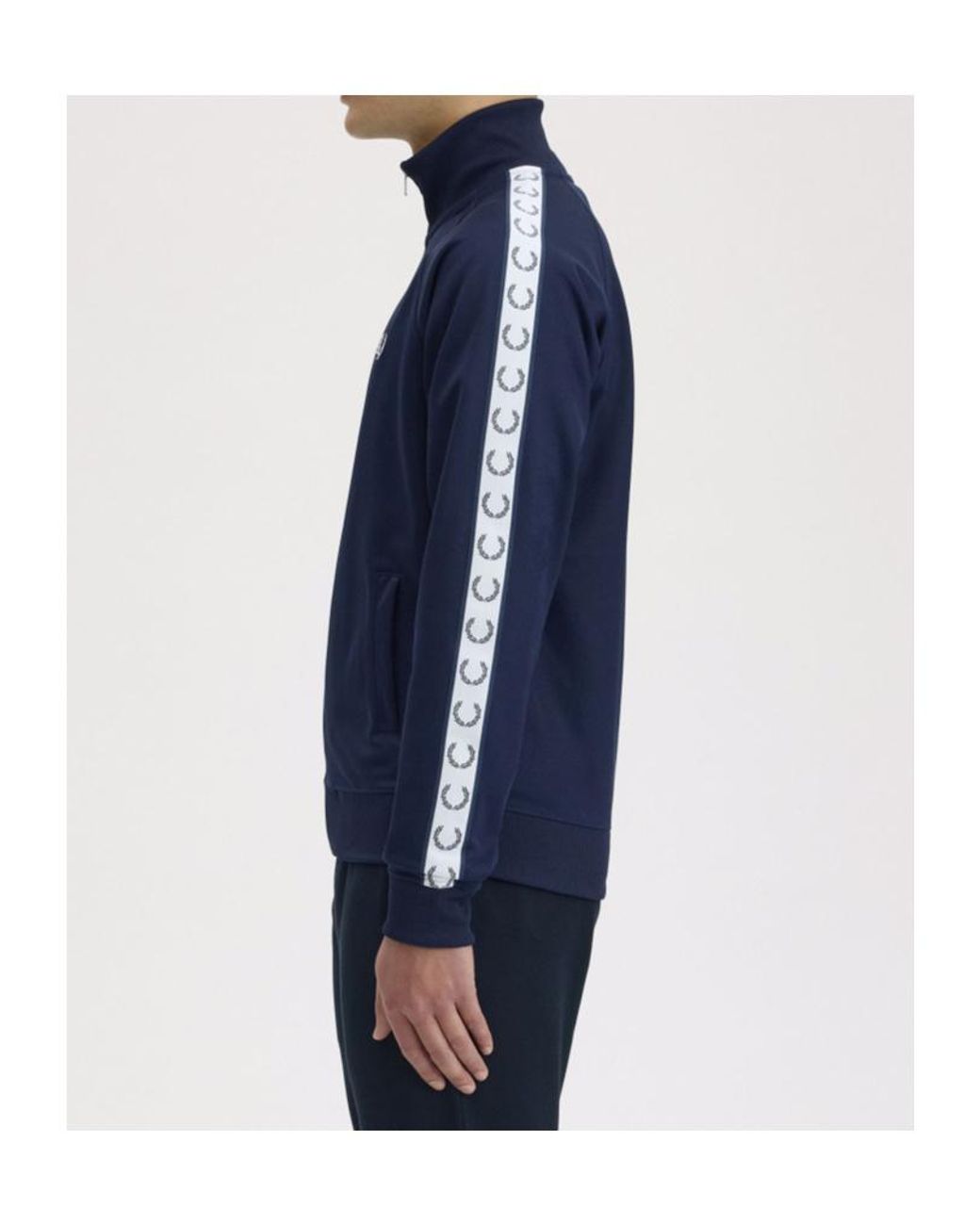 Fred Perry Blue Taped Track Jacket for men