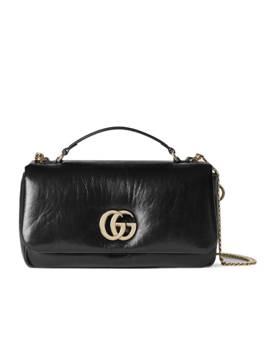Gucci Black Gg Milano Small Top Handle Bag