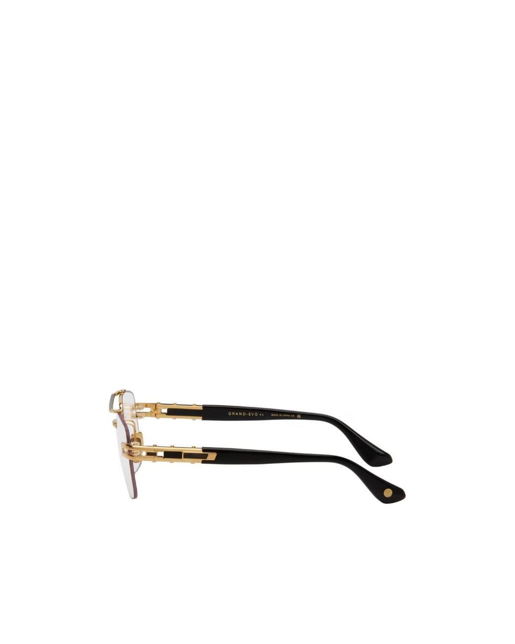 Dita Eyewear White Logo Mirror Leg Flat Mirror for men
