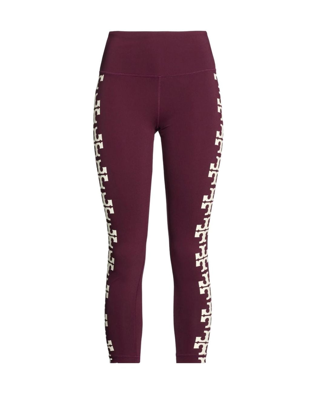 Tory Burch Purple Printed Leggings