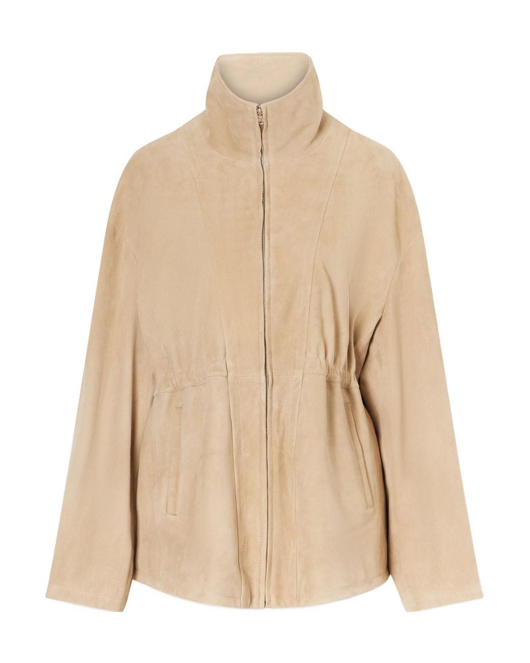Nour Hammour Natural Passage Suede Jacket