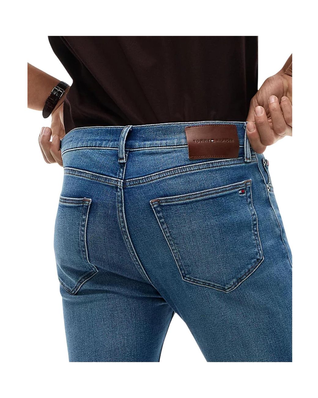 Tommy Hilfiger Blue Belt-Loop Jeans for men