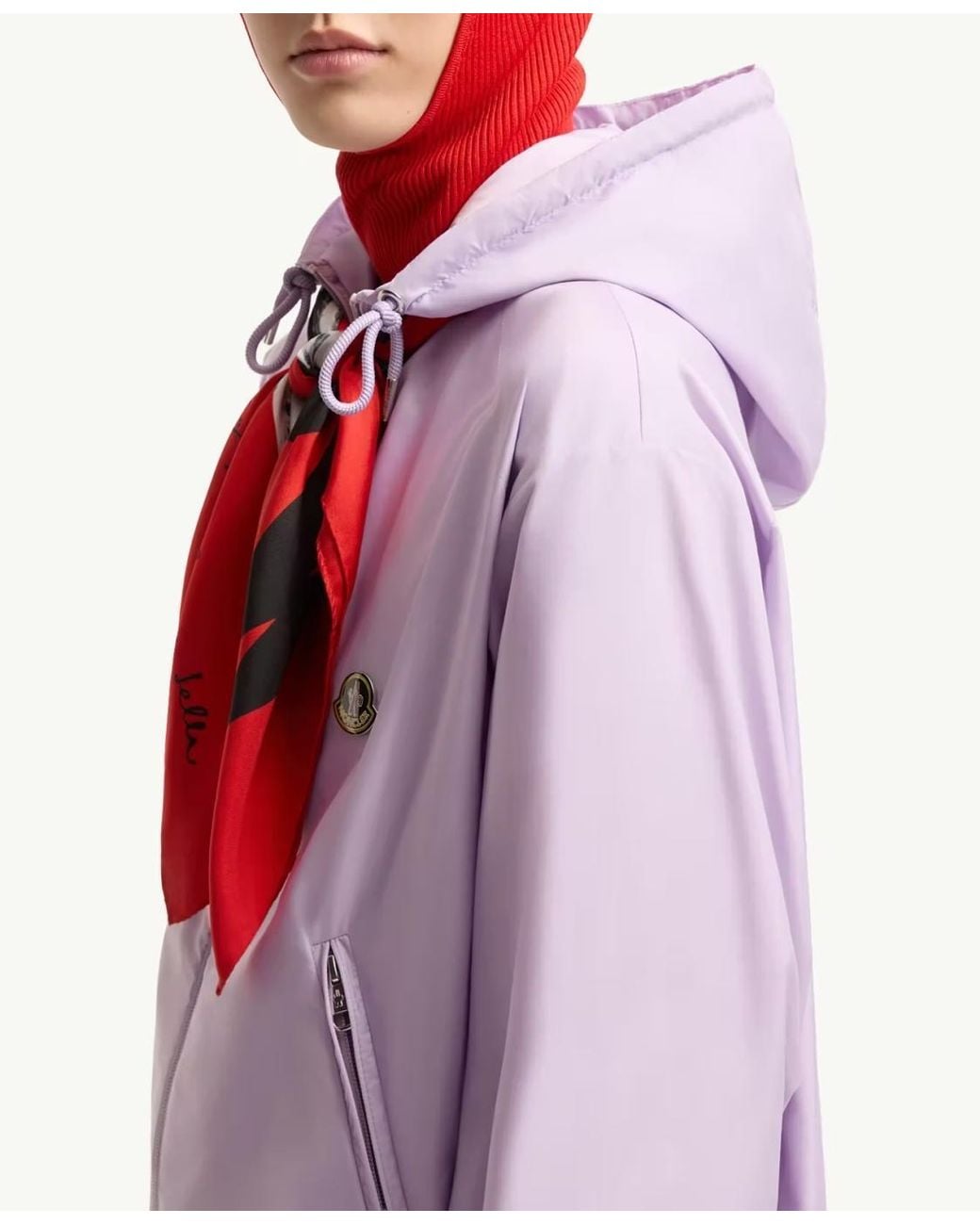 Moncler Purple Hooded Windbreaker