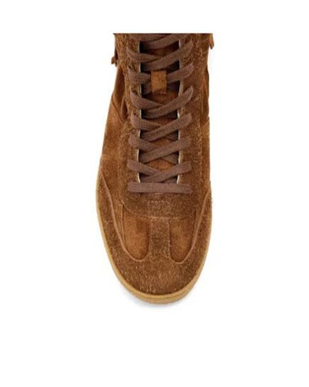 AllSaints Brown Louise Fringe-Detail Sneakers