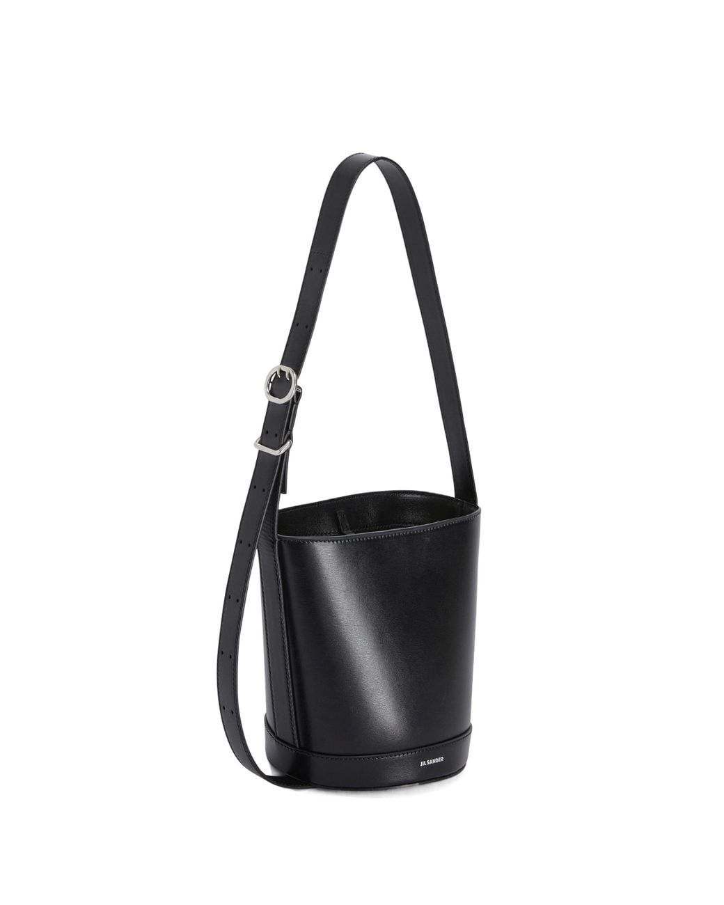 Jil Sander Black Cannolo Bucket Bag