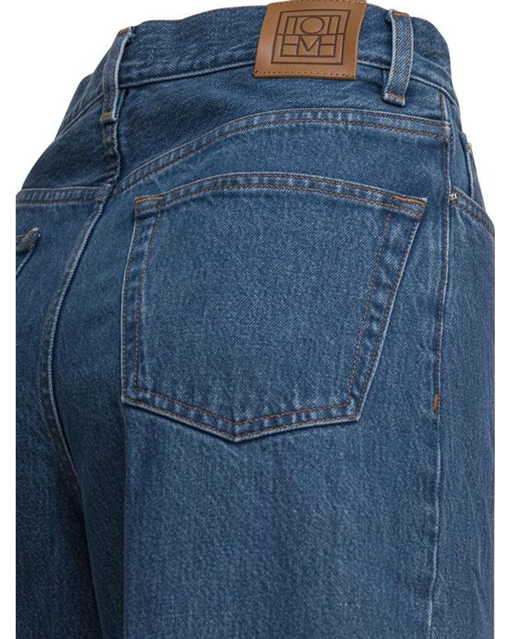 Totême  Blue Totême Wide-Leg Jeans