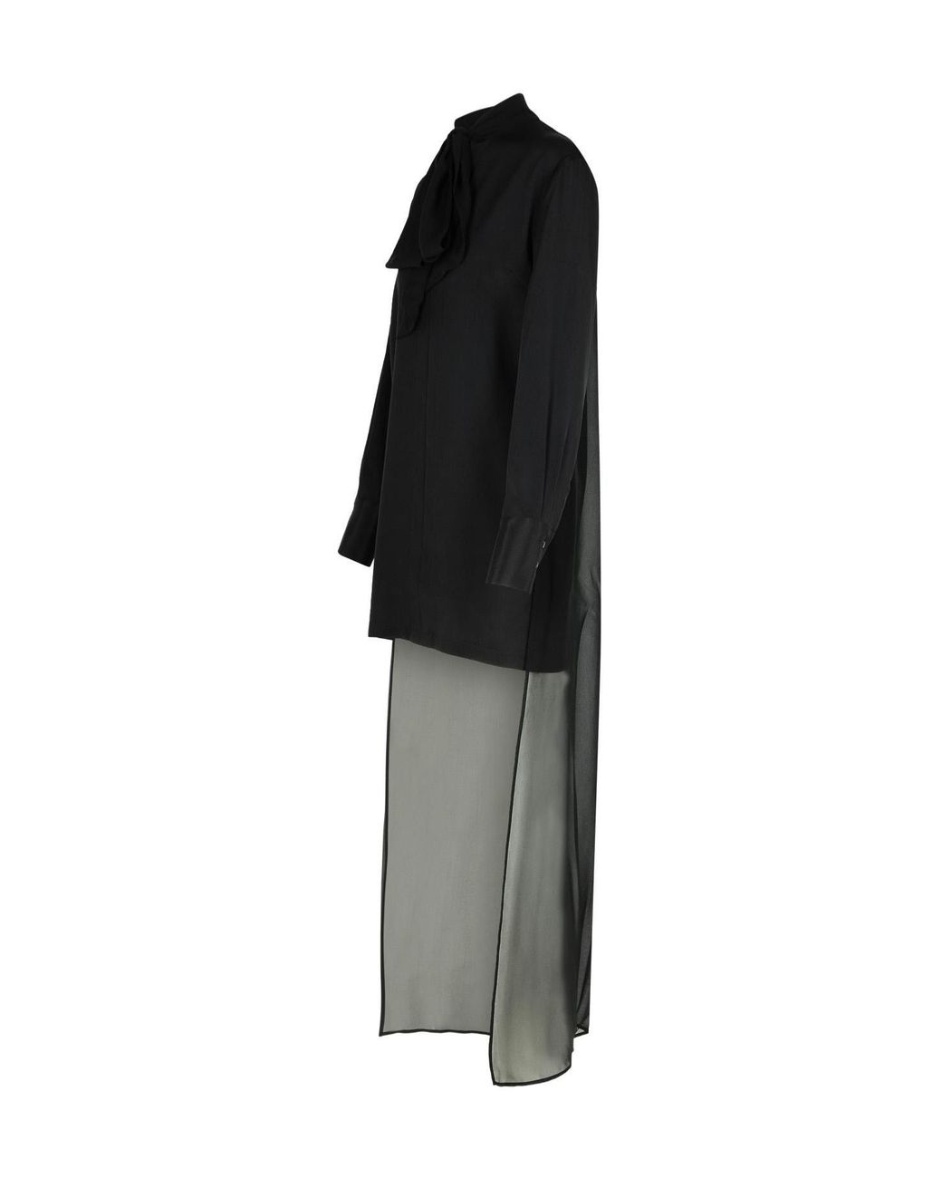P.A.R.O.S.H. Black 'Soiree' Silk Dress