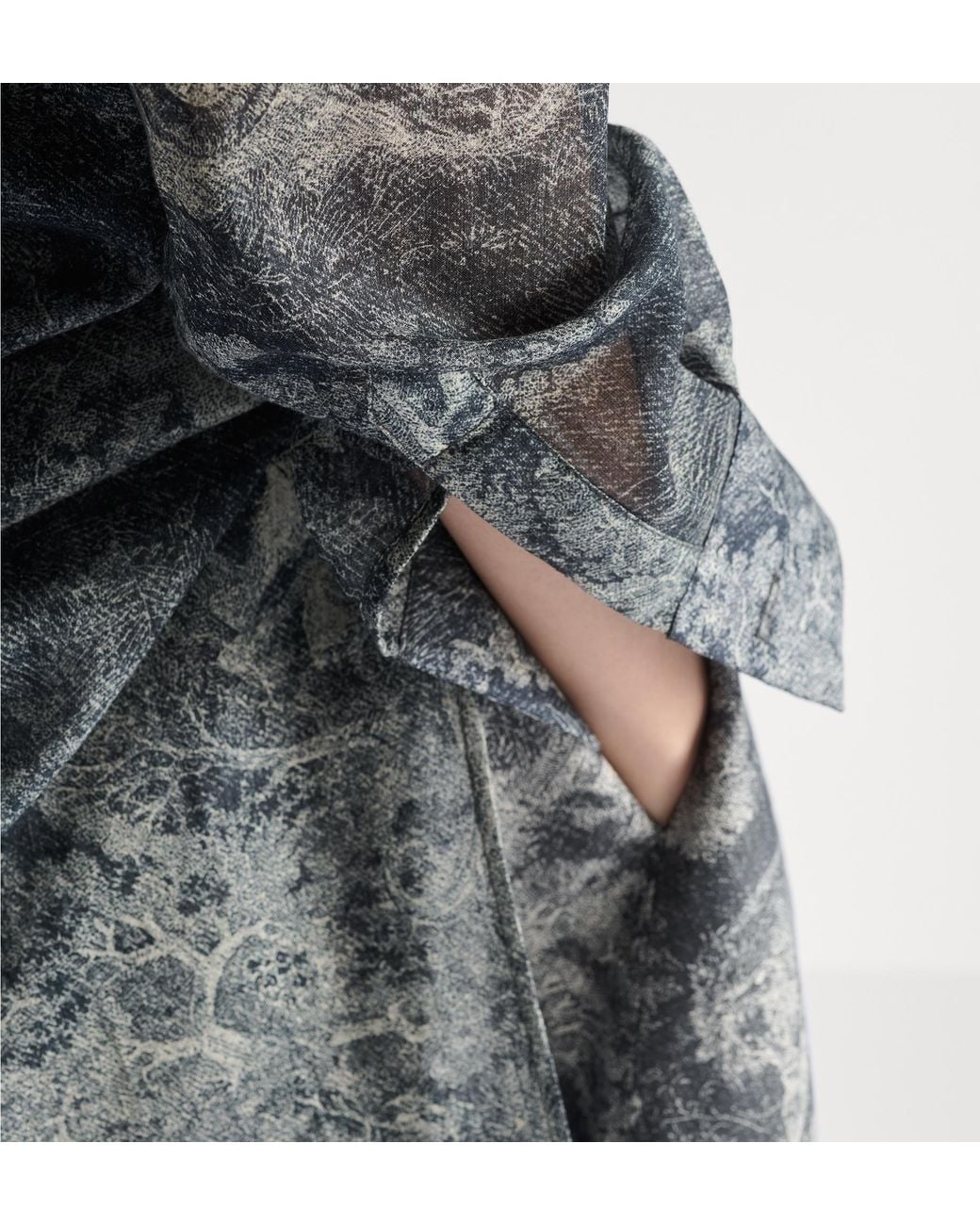 Dior Gray Iviera Long Blouse