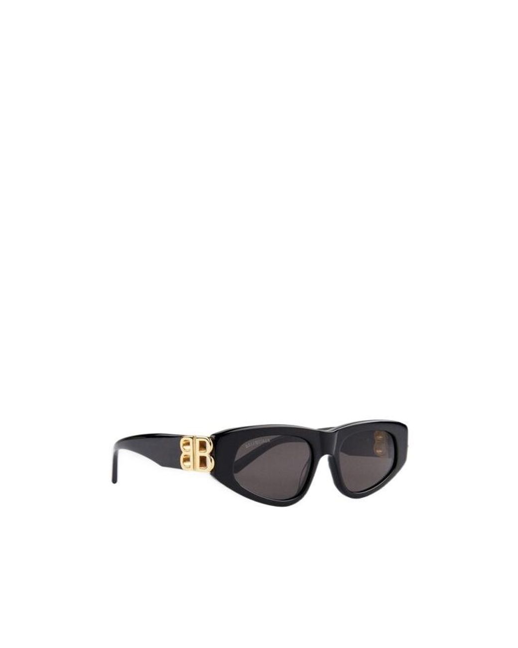 Balenciaga White Eyewear Rectangular Frame Sunglasses