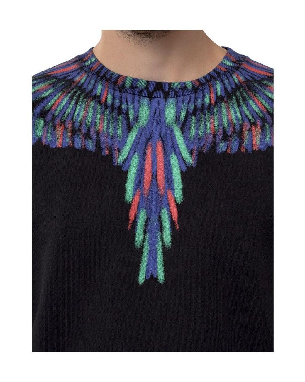 Marcelo Burlon Blue Wings Print Sweatshirt for men