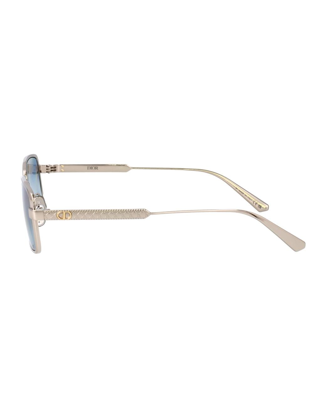 Dior White Eyewear Rectangular Frame Sunglasses