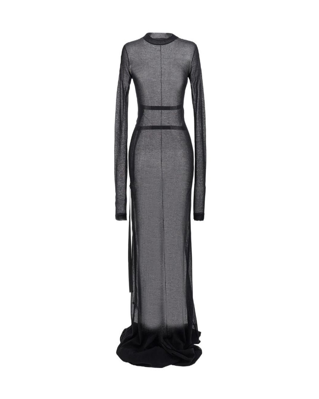 Ann Demeulemeester Multicolor Long Sleeved Crewneck Maxi Dress