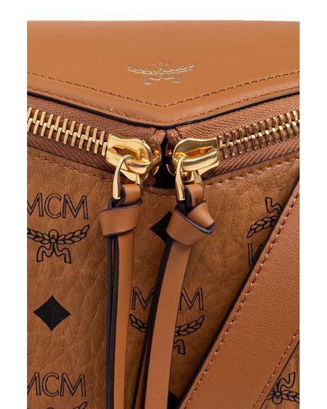 MCM Brown Diamant 3D Shoulder Bag