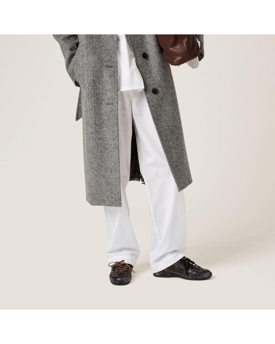 Miu Miu White Straight Leg Pants