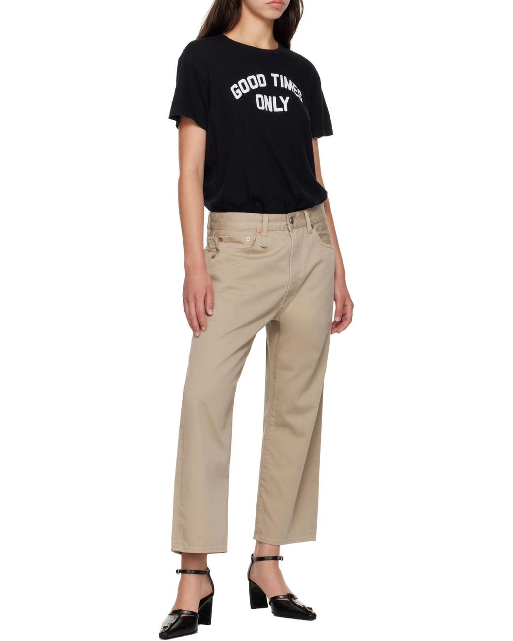 R13 Natural Jeans With Belt Loops
