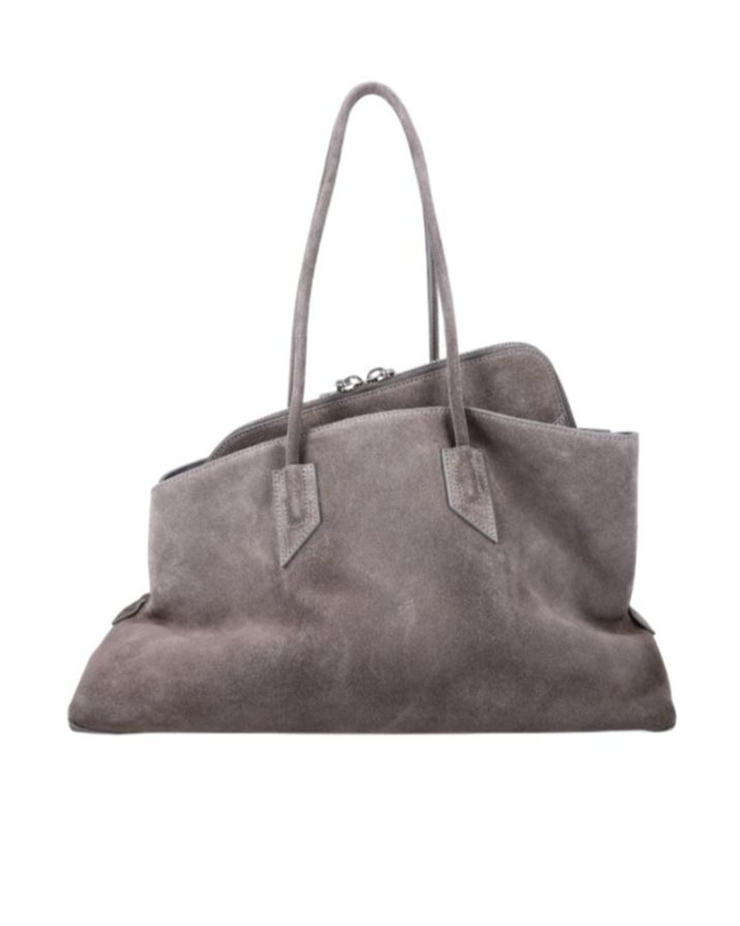 The Attico Gray The La Passeggiata Medium Tote Bag