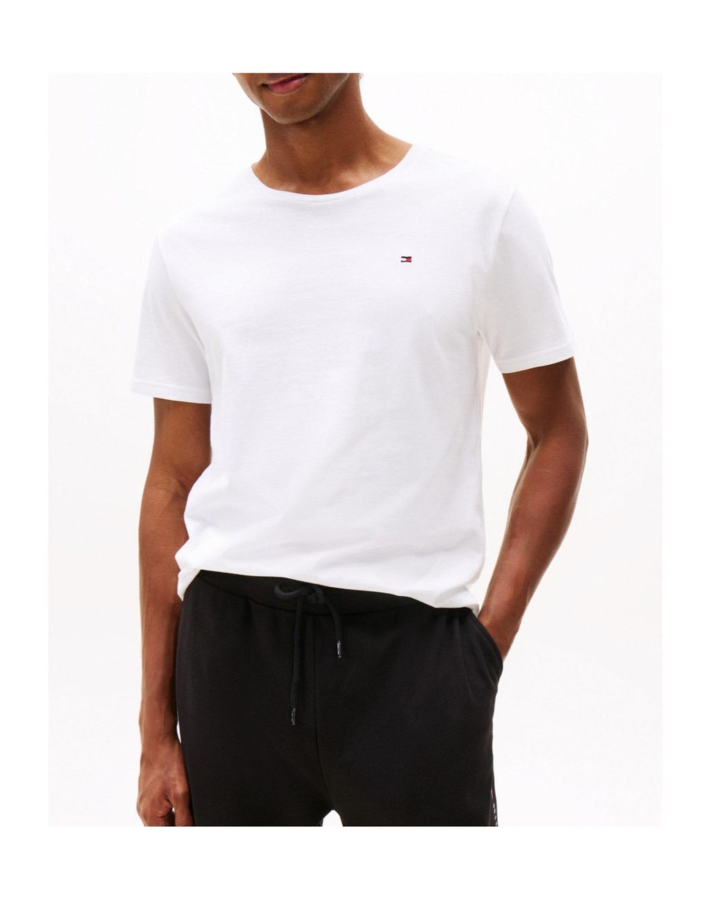 Tommy Hilfiger Black Cotton Shortsleeve Tshirt for men