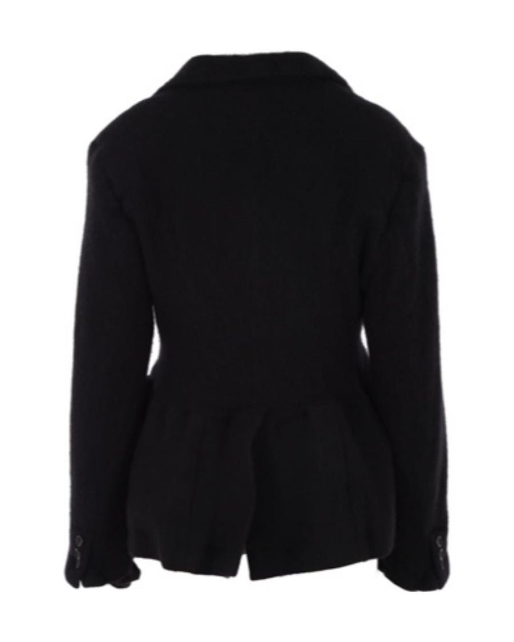 Comme des Garçons Black Single-Breasted Suit Jacket