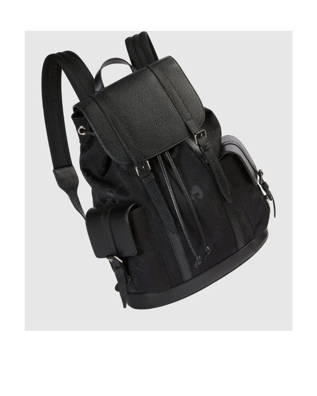 Gucci Black Jumbo Gg Backpack for men