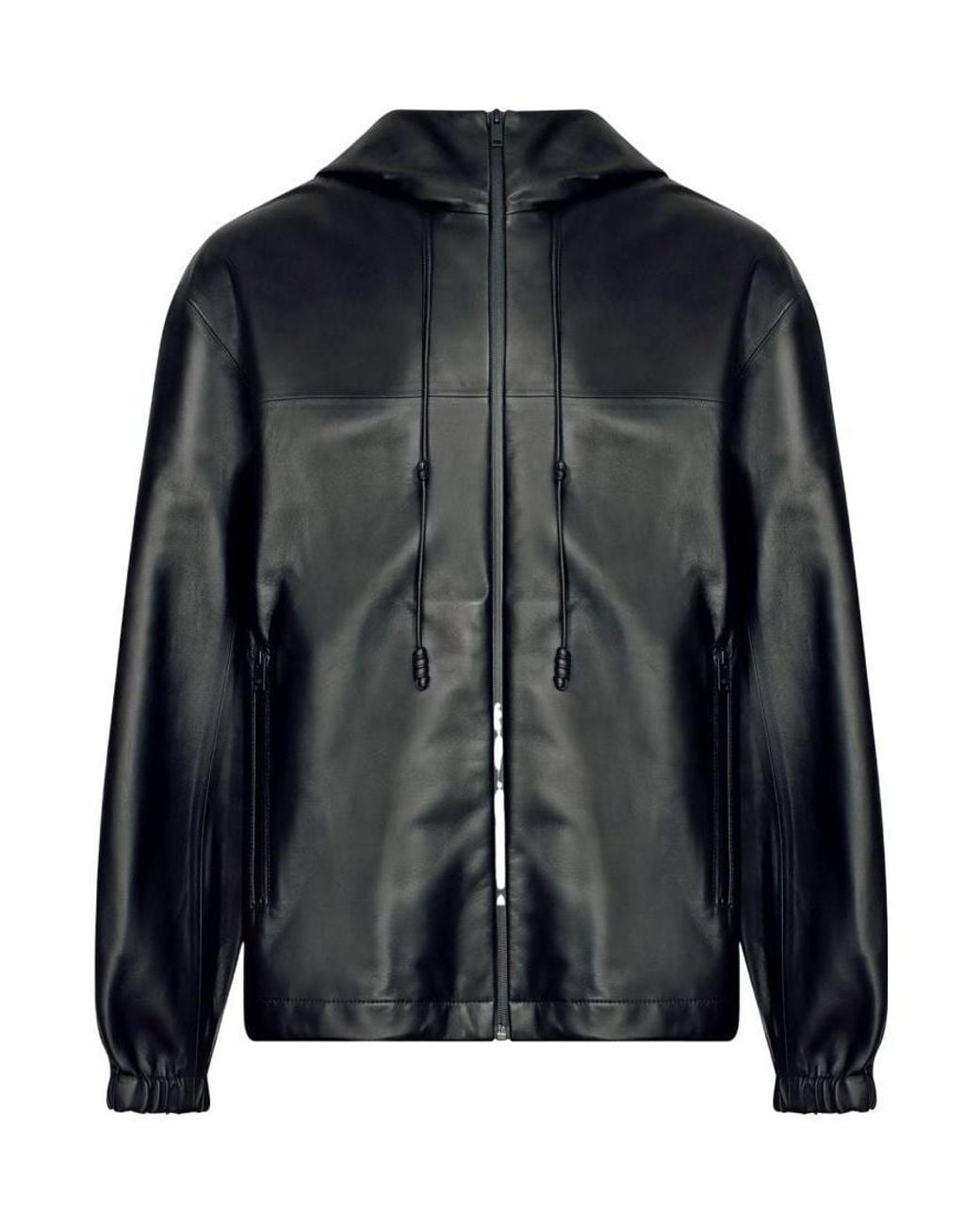 Bottega Veneta Black Zip-Up Jacket for men