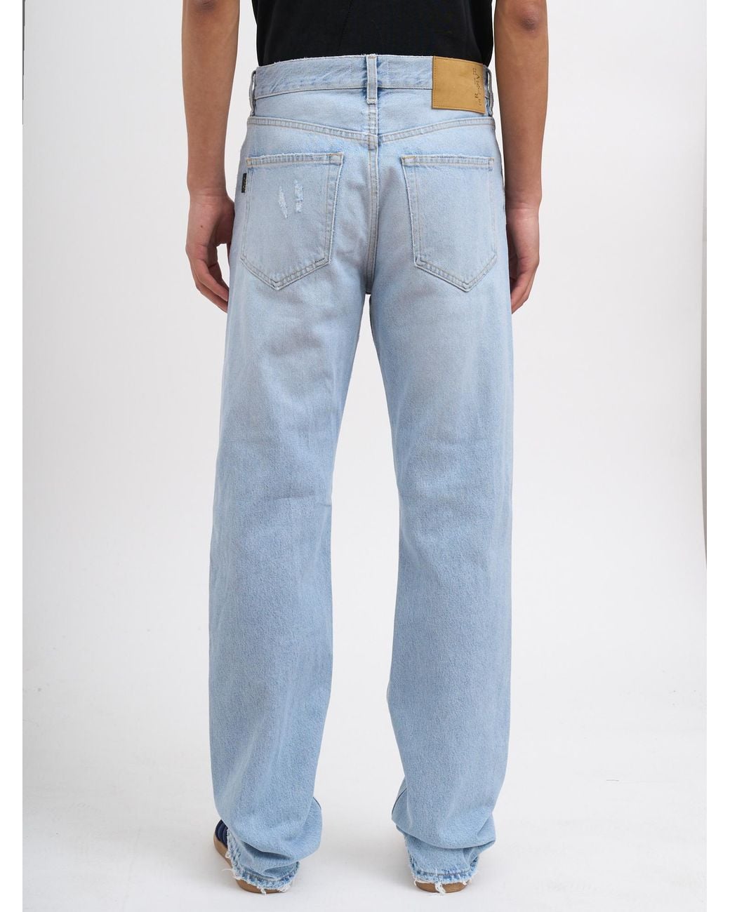 Haikure Blue Logo Jeans for men