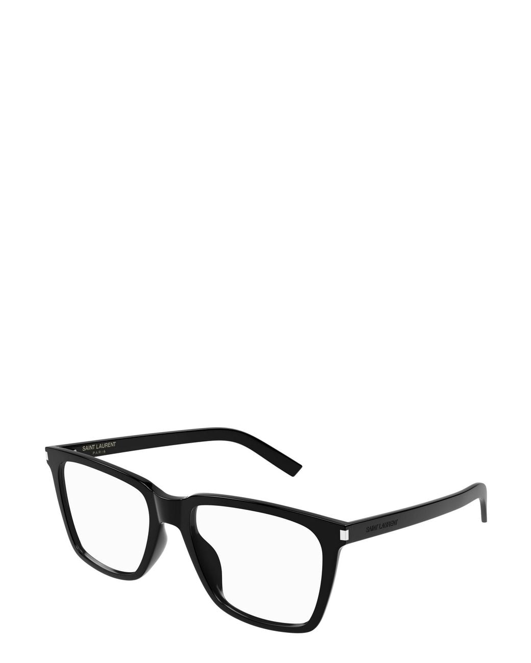 Saint Laurent White Eyewear Square-Frame Glasses