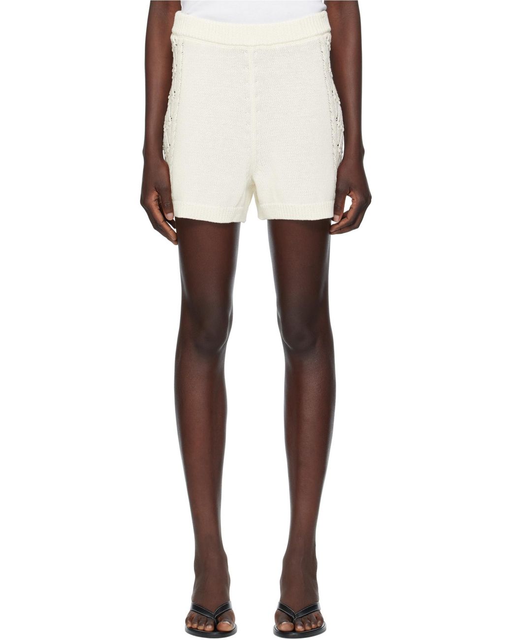 Loulou de Saison Natural Knitted Shorts