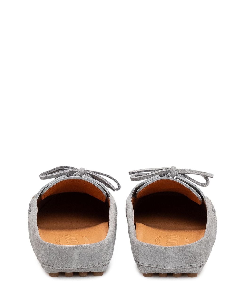 Tod's White Glove Gommino Lace-Up Mules